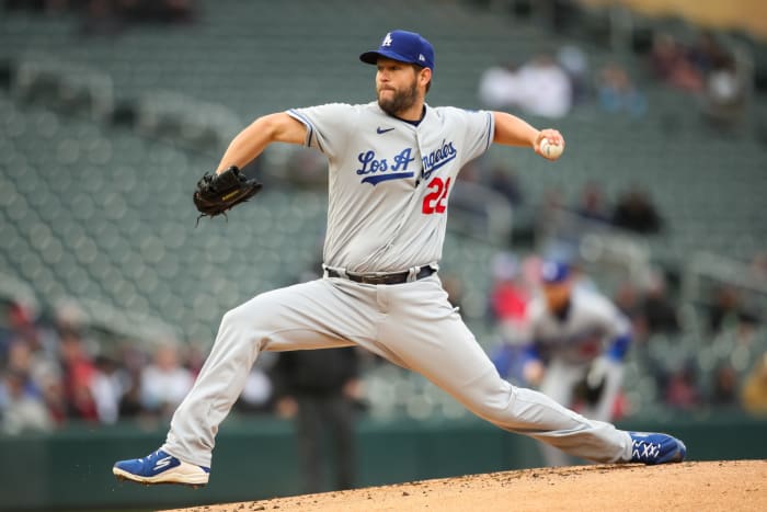 Clayton Kershaw pitching in Minnesota