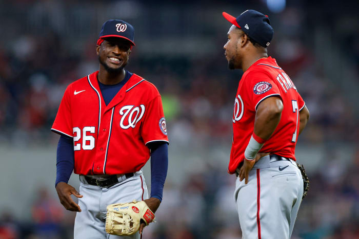 Washington Nationals player Lucius Fox