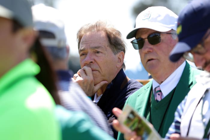 Nick Saban at The Masters