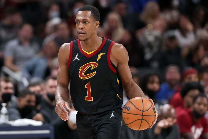 Cleveland Cavaliers point guard Rajon Rondo.