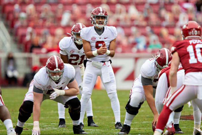 Bryce Young under center for Alabama.