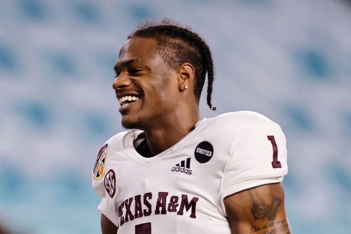 Demond Demas smiles after a game.