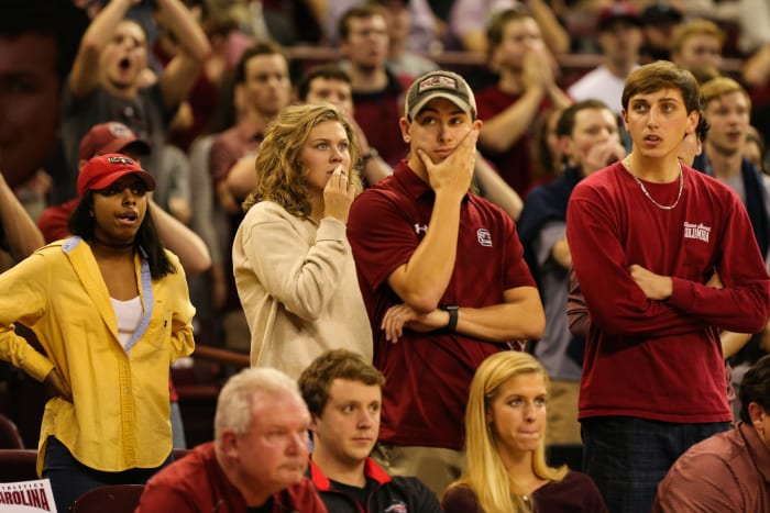 South Carolina fans react.