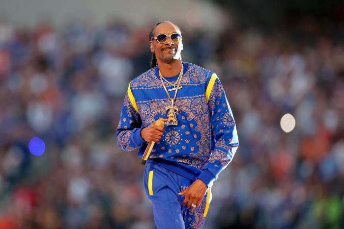 Snoop Dogg at halftime.