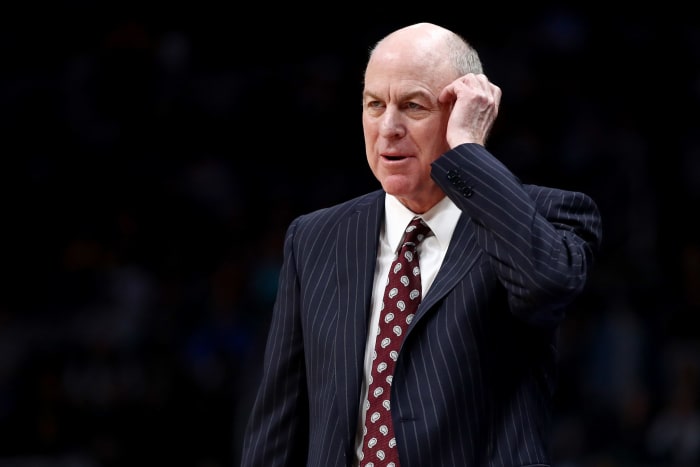 A solo shot of Mississippi State coach Ben Howland.