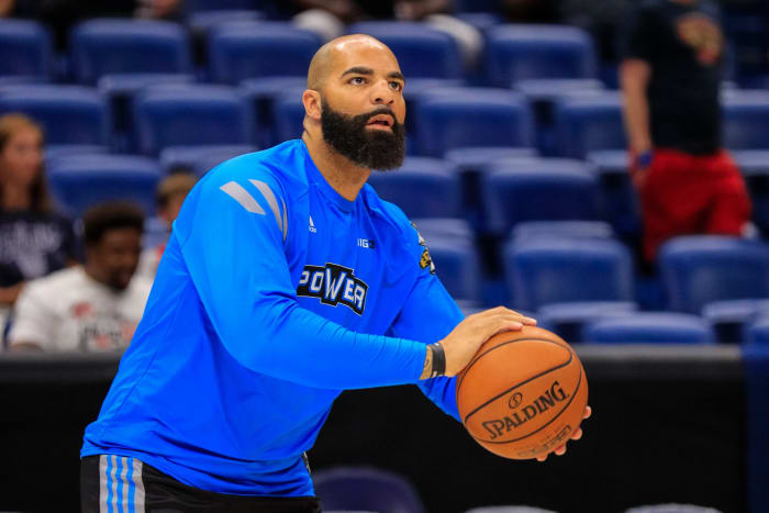 Carlos Boozer takes a shot.