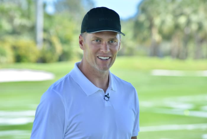 Tom Brady in Miami, Florida for a celebrity golf challenge earlier in the week.