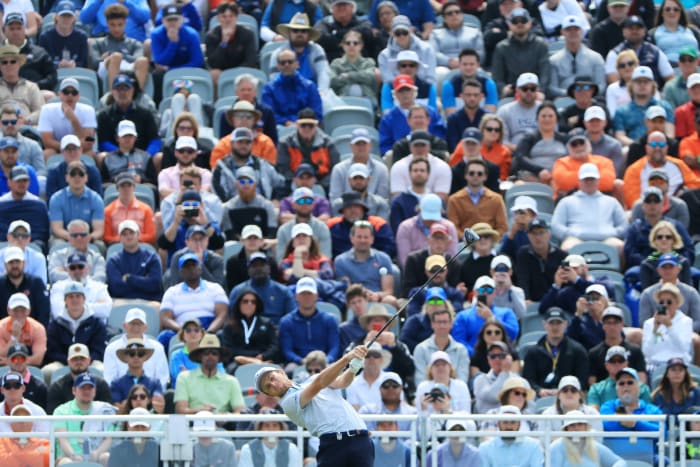 Will Zalatoris in the final round of the 2022 PGA Championship on Sunday.