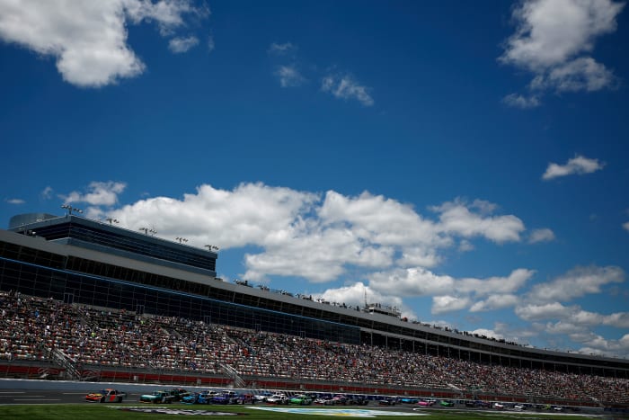 Noah Gragson of the Xfinity Series drives on Saturday during the race.