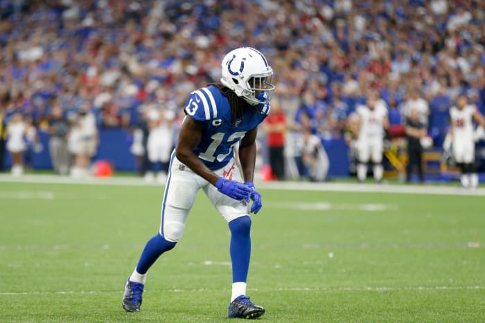 T.Y. Hilton lining up for the Indianapolis Colts.
