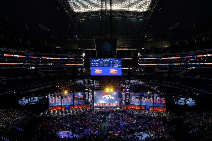 A general view of the NFL Draft as the Broncos are set to announce their selection.