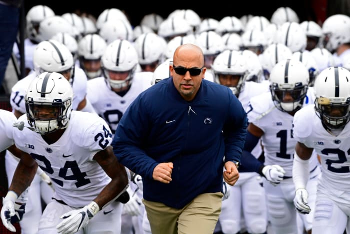 Shot of Penn State coach James Franklin.