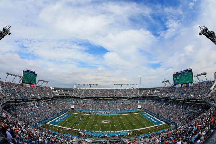 A general view of the Miami Dolphins stadium.