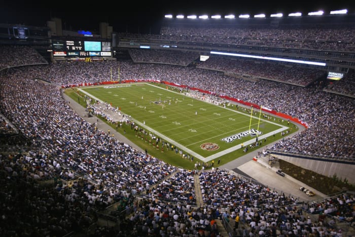 a general view of the new england patriots gillette stadium