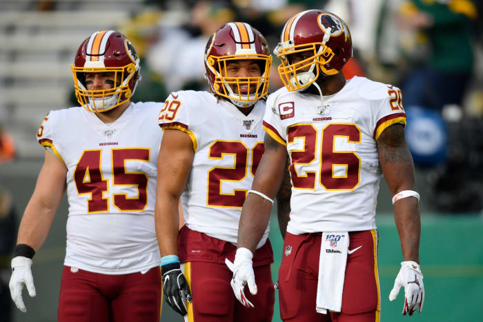 Derruis Guice playing for the Washington Redskins.