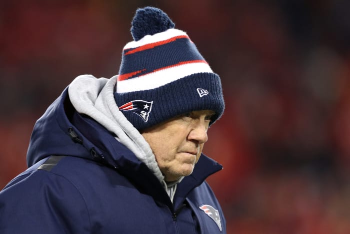 bill belichick at the afc championship game