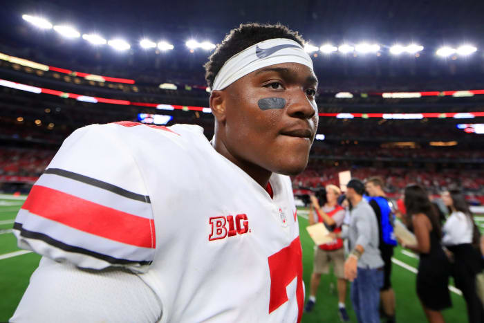 Dwayne Haskins after the TCU win.