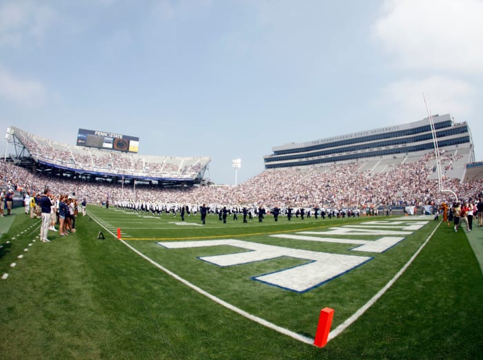 An interior view of Penn State football's Beaver Stadium.