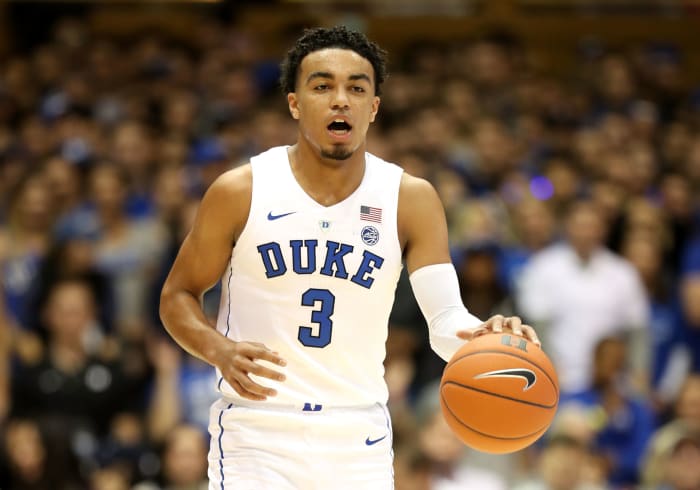 Tre Jones of the Duke Blue Devils.