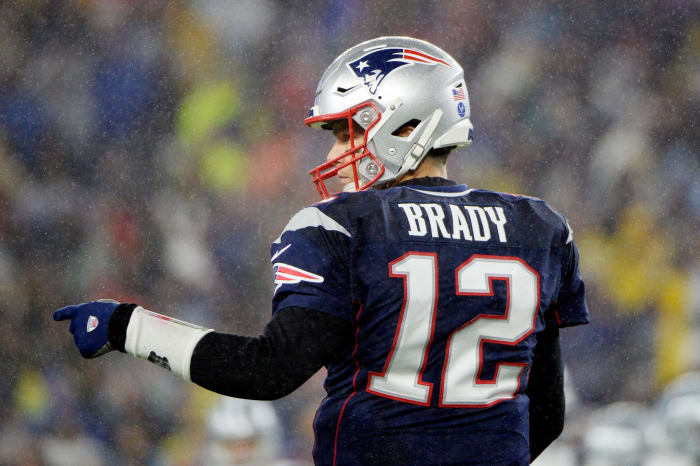 Tom Brady in the first half against the Dallas Cowboys.