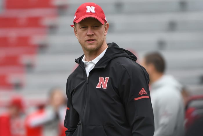 Nebraska head coach Scott Frost before his team's game against Purdue.