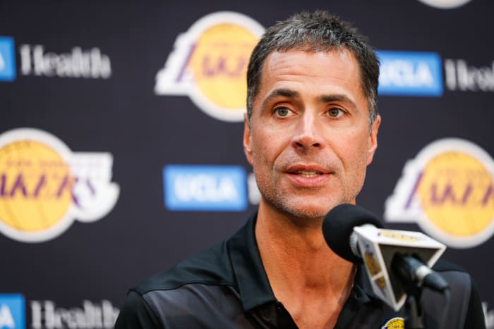 Lakers general manager Rob Pelinka.