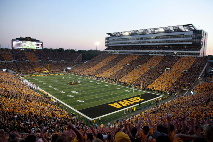 A general view of Iowa's football stadium.