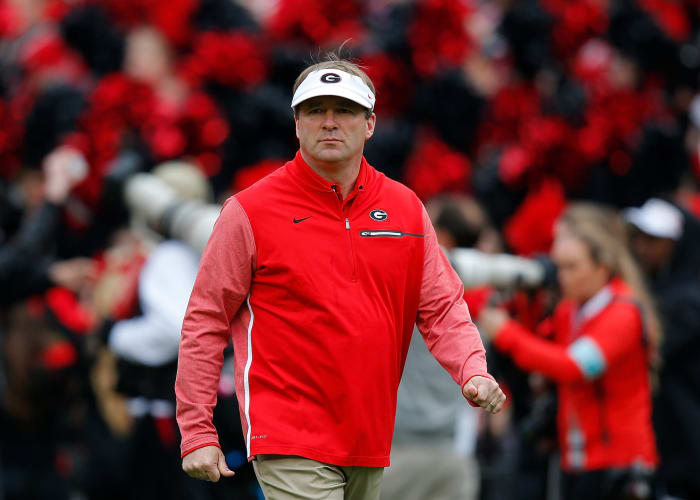 A solo shot of Georgia head coach Kirby Smart.
