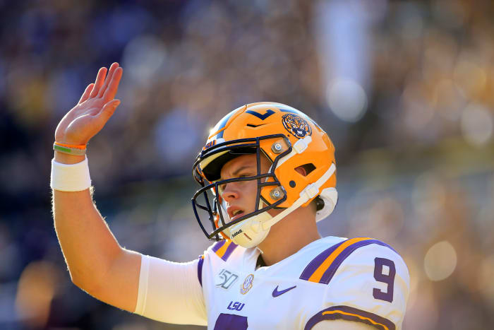 LSU quarterback Joe Burrow in Week 1 win.
