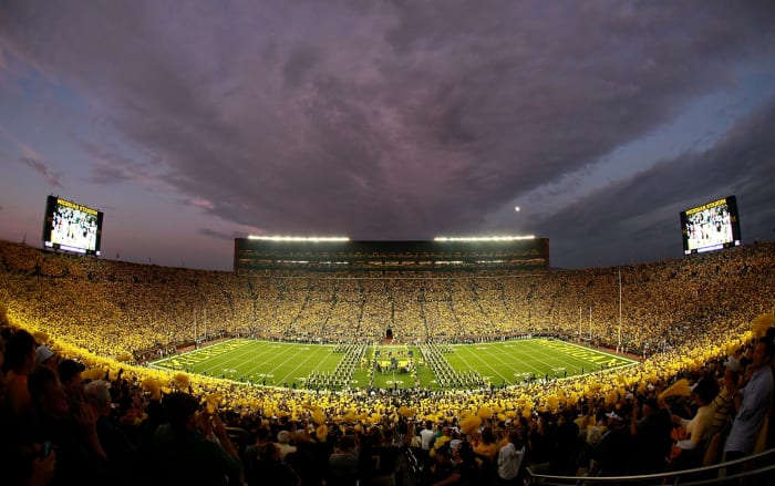 A general view of Michigan's football stadium.