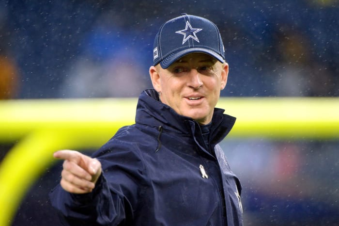 Dallas Cowboys head coach Jason Garrett in New England.