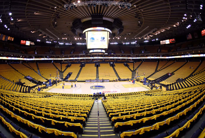 A general view of the Golden State Warriors arena.