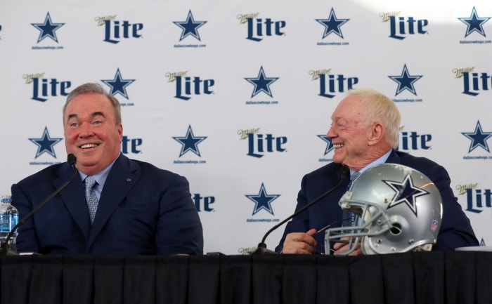 New Dallas Cowboys coach Mike McCarthy at his introductory press conference in Dallas.