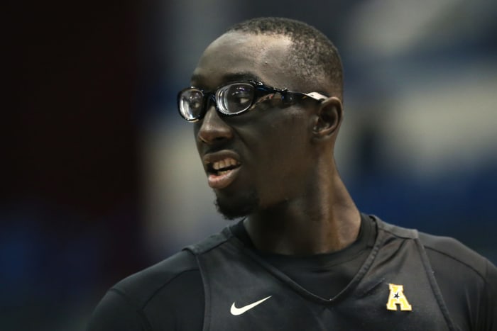 UCF's huge center Tacko Fall.