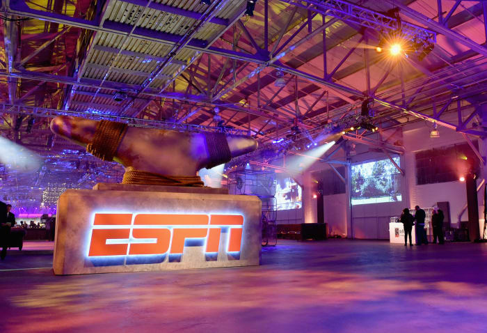 A general photo of ESPN's set.