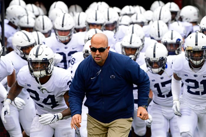 Shot of Penn State coach James Franklin.