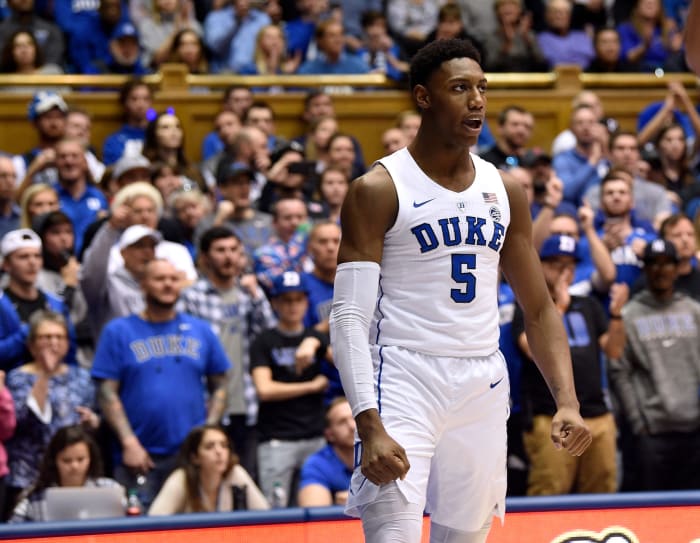 R.J. Barrett of Duke plays for the Blue Devils.