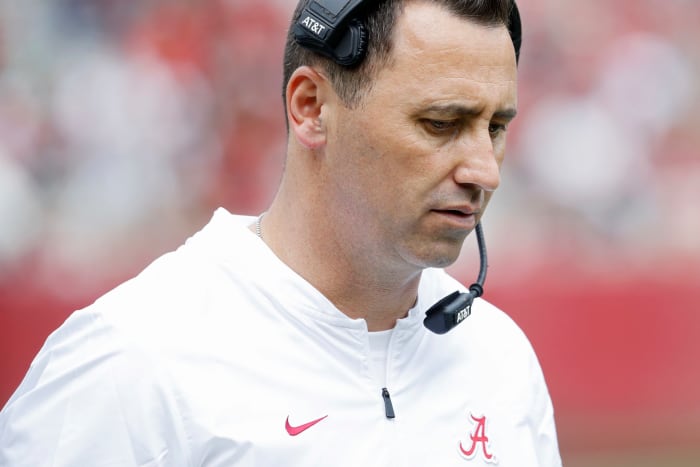 Steve Sarkisian as an Alabama assistant.