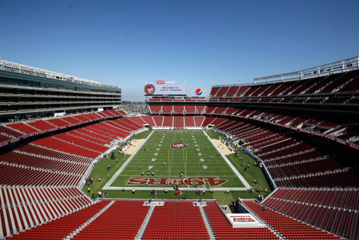 A general view of the San Francisco 49ers stadium.
