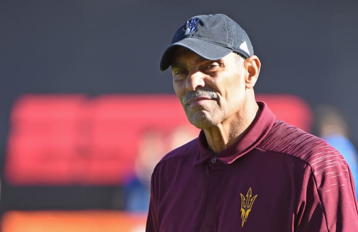 Arizona State Sun Devils coach Herm Edwards.