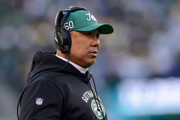 Hines Ward serving as an assistant coach for the New York Jets.