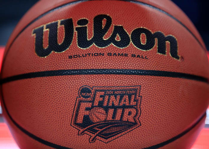 Wilson Final Four basketball closeup.