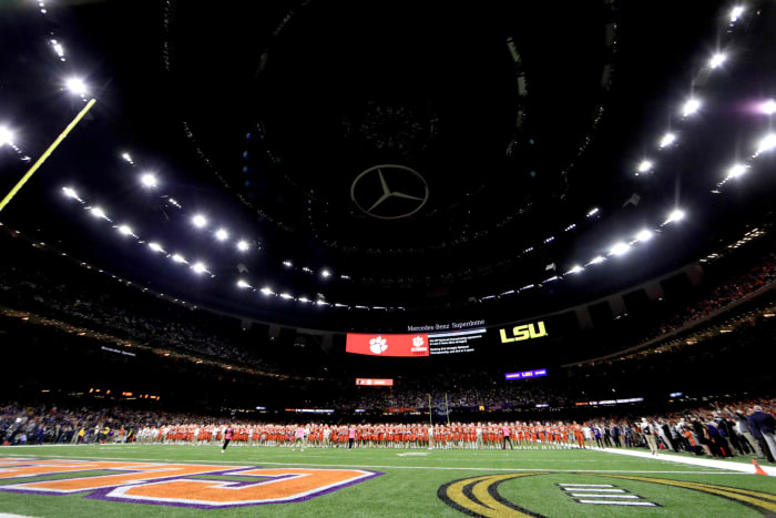 The College Football Playoff national title game in New Orleans.