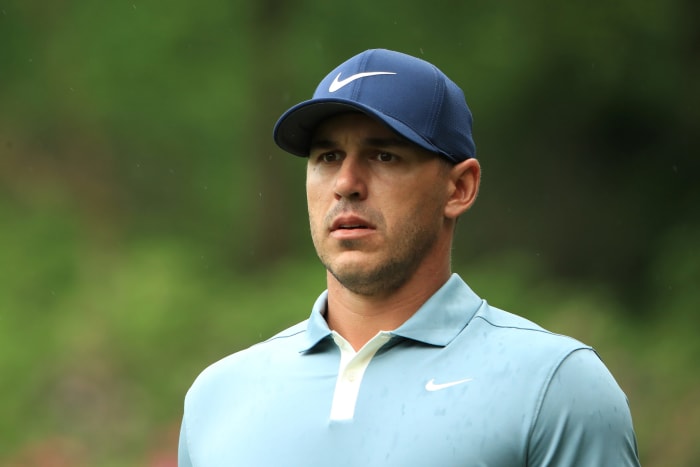 A closeup of Brooks Koepka.