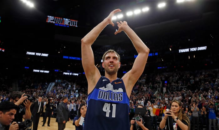 Dirk Nowitzski's last game in Dallas.