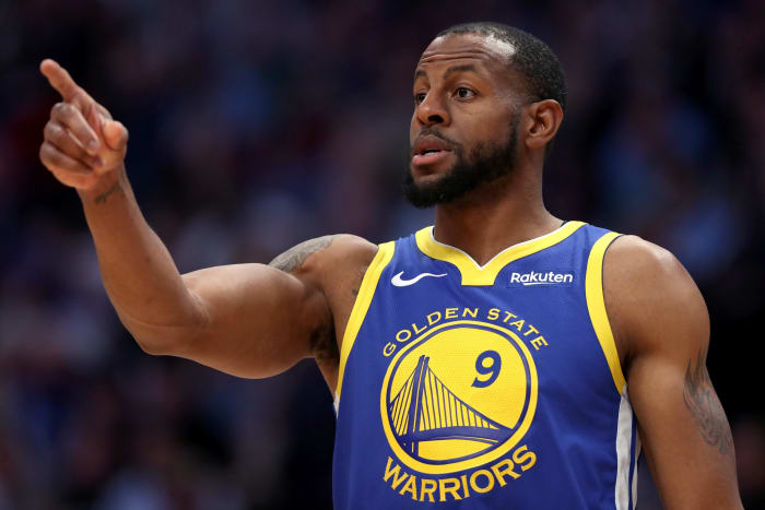 A closeup of Andre Iguodala.
