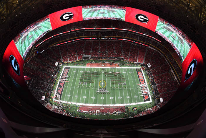A general view of Georgia's football stadium.