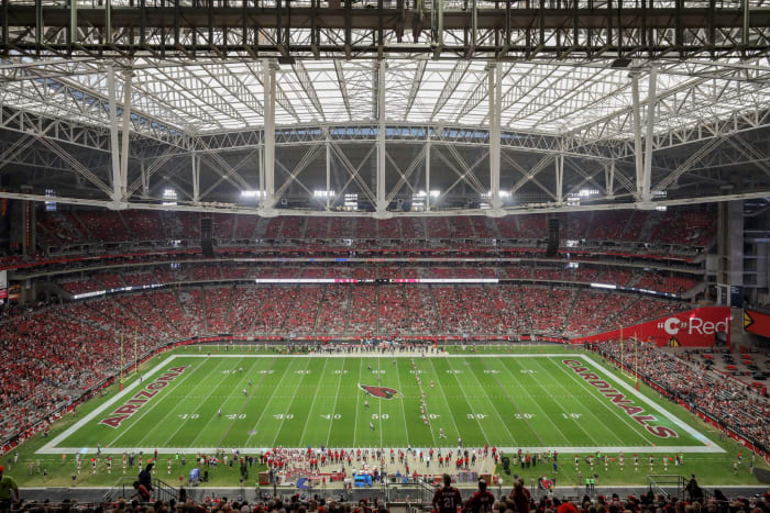 A general view of the Arizona Cardinals stadium.