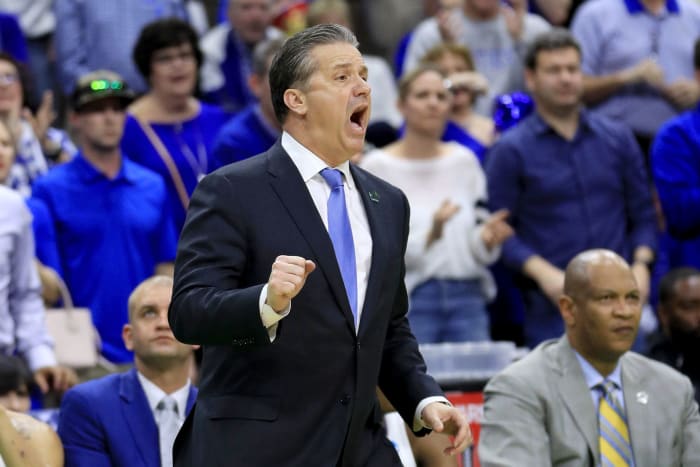 kentucky head coach john calipari during the ncaa tournament