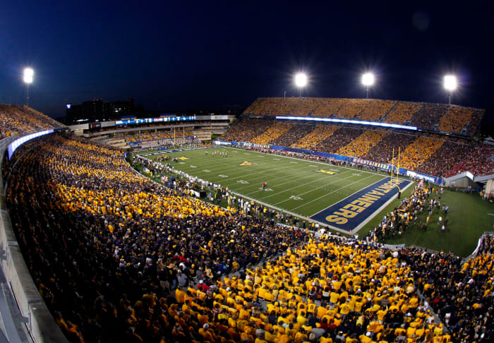 A general view of West Virginia's football stadium.